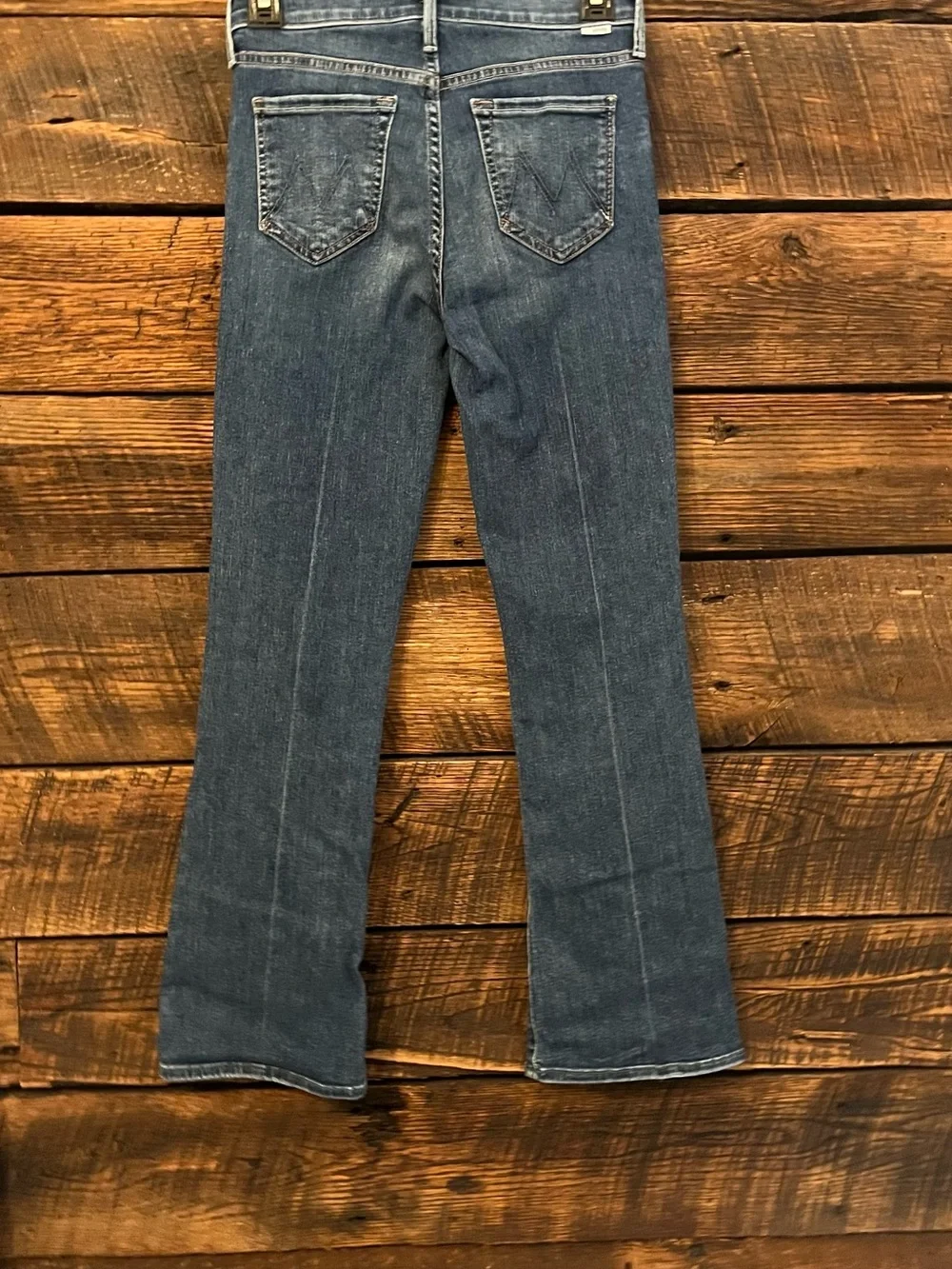 MOTHER The Outsider Ankle in Walking On Coals medium wash cropped sz 24